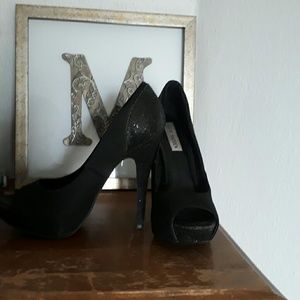 Steve Madden Sequined Peektoe Stilettos